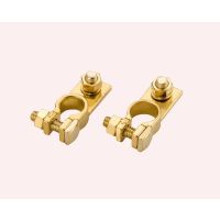 Heavy-Duty Brass Stud Terminal for Electrical Grounding and Distribution, Precision Threaded Stud Connector with Nickel Plating, Corrosion-Resistant Brass Terminal for Industrial Applications